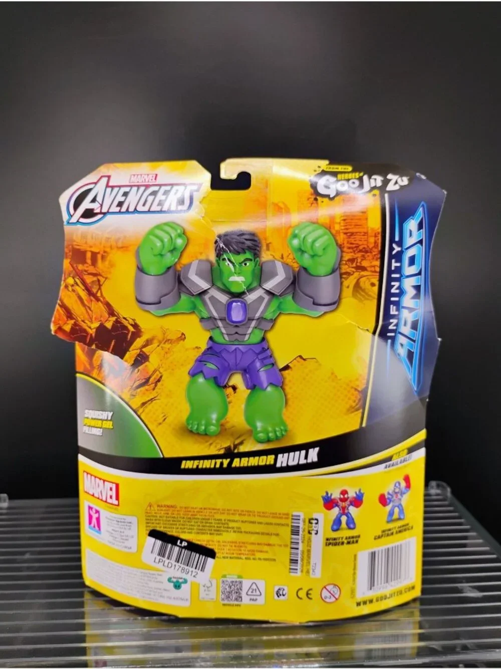 Heroes Of Goo Jit Zu Marvel Infinity Armor Hulk Stretchy Toy
